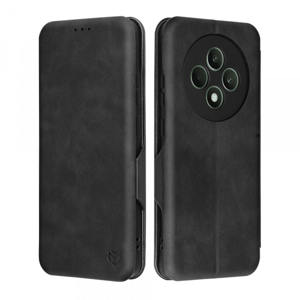 Husa pentru Oppo Reno12 FS 5G / Reno12 FS 4G / Reno12 F 4G / Reno12 F, Techsuit, Safe Wallet Plus, Neagra
