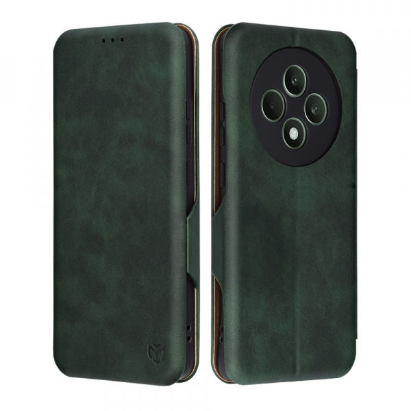 Husa pentru Oppo Reno12 FS 5G / Reno12 FS 4G / Reno12 F 4G / Reno12 F, Techsuit, Safe Wallet Plus, Verde