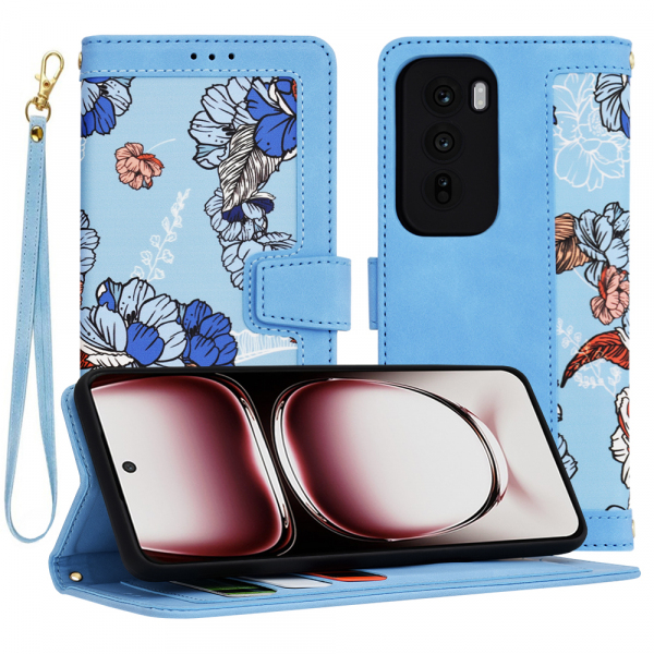 Husa pentru Oppo Reno12 Pro, Techsuit, FlipCraft, Bleu