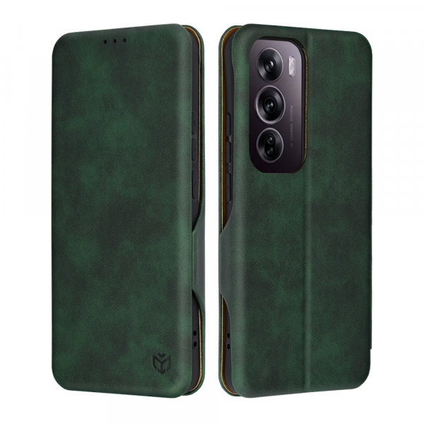 Husa pentru Oppo Reno12 Pro, Techsuit, Safe Wallet Plus, Verde