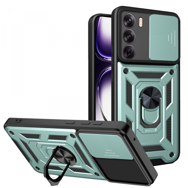 Husa pentru Oppo Reno12, Techsuit, CamShield, Verde