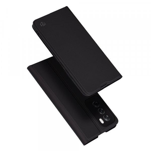 Husa pentru Oppo Reno12, Techsuit, Magskin Book, Neagra