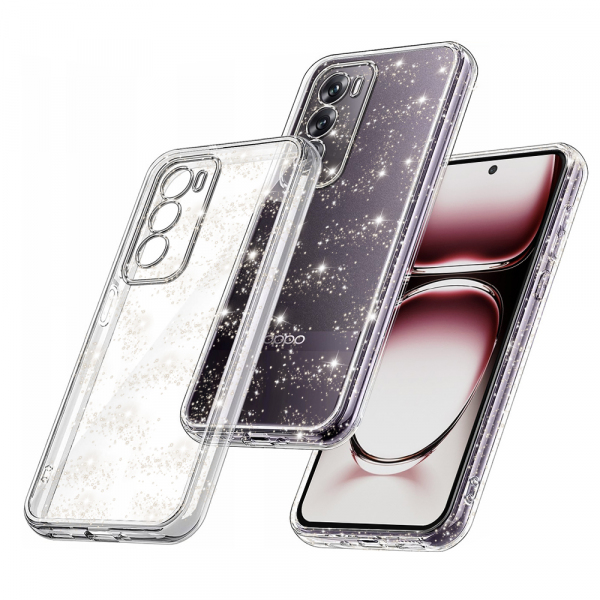 Husa pentru Oppo Reno12, Techsuit, SparkleSkin, Transparenta