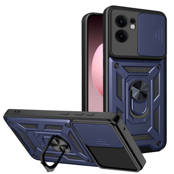 Husa pentru Oppo Reno13 FS 5G / Reno13 F 4G / Reno13 F, Techsuit, CamShield, Albastra