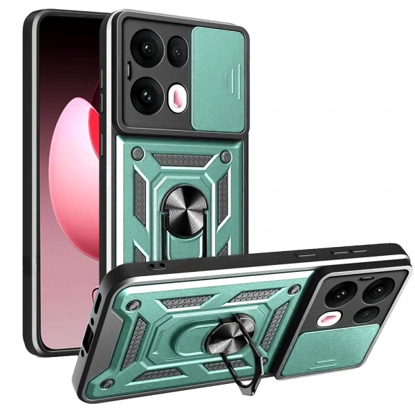 Husa pentru Oppo Reno13 Pro, Techsuit, CamShield, Verde