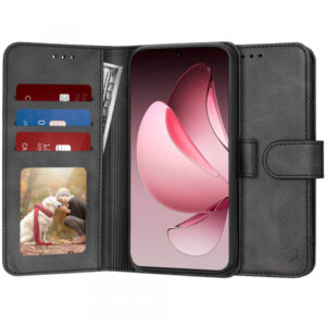Husa pentru Oppo Reno13 Pro, Techsuit, Diary Book, Neagra