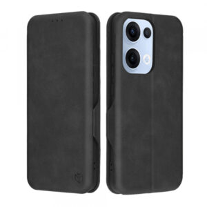Husa pentru Oppo Reno13, Techsuit, Safe Wallet Plus, Neagra