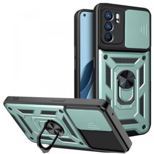 Husa pentru Oppo Reno6 5G, Techsuit, CamShield, Verde