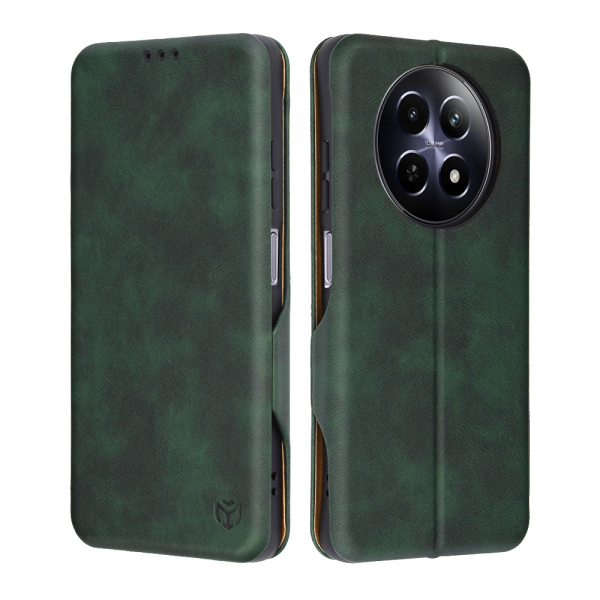 Husa pentru Realme 12x / 12, Techsuit, Safe Wallet Plus, Verde