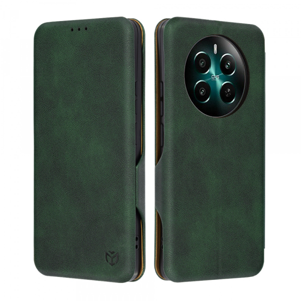 Husa pentru Realme 13 4G / 12 4G / 12+, Techsuit, Safe Wallet Plus, Verde