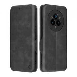 Husa pentru Realme 14 Pro+, Techsuit, Safe Wallet Plus, Neagra