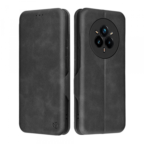 Husa pentru Realme 14 Pro+, Techsuit, Safe Wallet Plus, Neagra