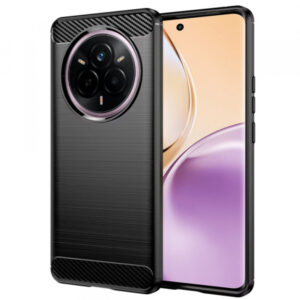 Husa pentru Realme 14 Pro, Techsuit, Carbon, Neagra
