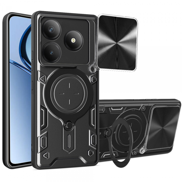 Husa pentru Realme C63 / C61, Techsuit, CamGuard Pro, Neagra