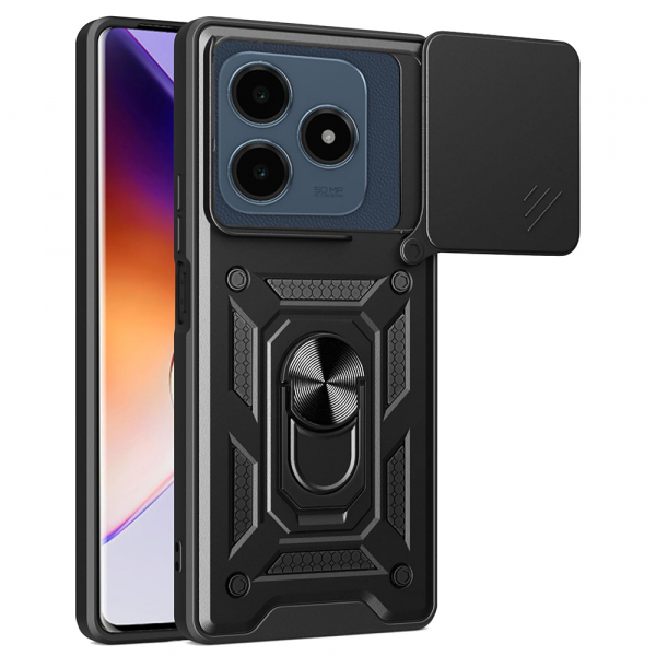 Husa pentru Realme C63 / C61, Techsuit, CamShield, Neagra