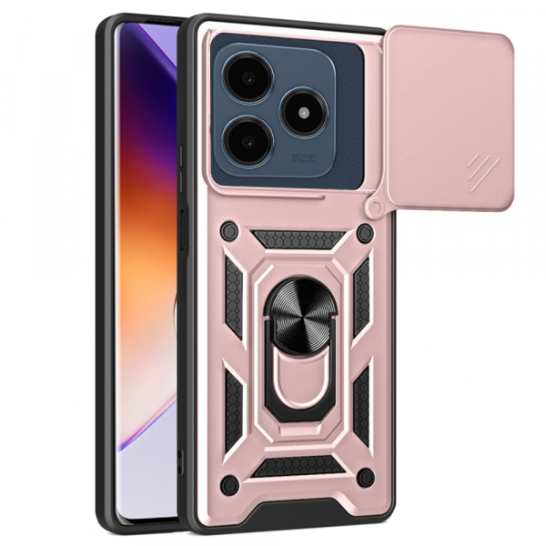 Husa pentru Realme C63 / C61, Techsuit, CamShield, Roz