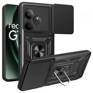 Husa pentru Realme GT 6T / GT 6, Techsuit, CamShield, Neagra