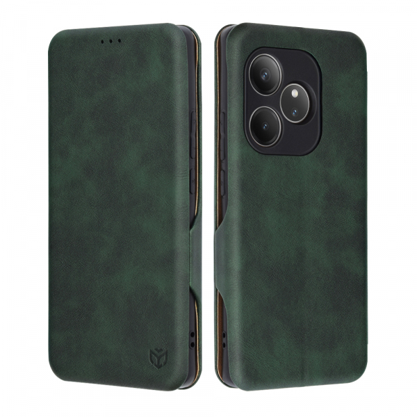 Husa pentru Realme GT 6T / GT 6, Techsuit, Safe Wallet Plus, Verde