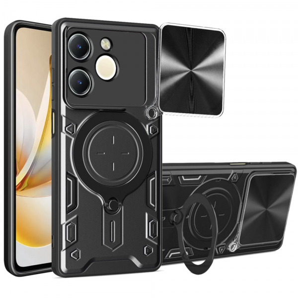 Husa pentru Realme Note 70T, Techsuit, CamGuard Pro, Neagra