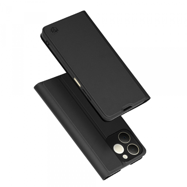Husa pentru Realme Note 70T, Techsuit, Magskin Book, Neagra