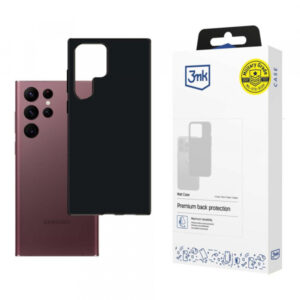 Husa pentru Samsung Galaxy S22 Ultra 5G S908, 3MK, Neagra Mata