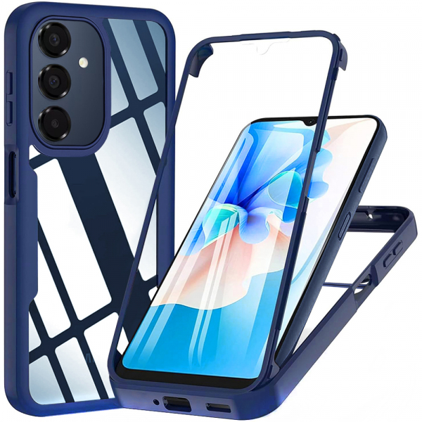 Husa pentru Samsung Galaxy A18 5G A186 / A18 4G A185 / F17 / M17 / A17 4G A175, Techsuit, ColorVerse 360, Albastra