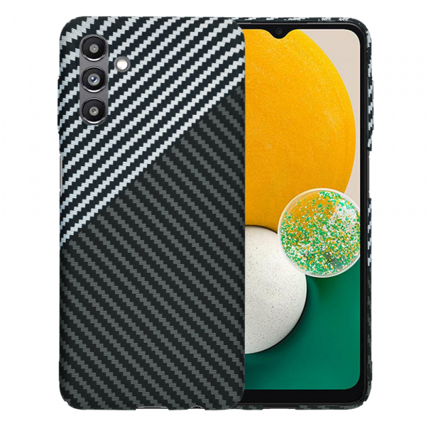 Husa pentru Samsung Galaxy A04s A047 / A13 5G A136, Techsuit, Carbonite FiberShell, Neagra Gri