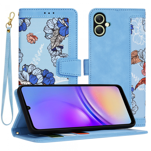 Husa pentru Samsung Galaxy A05 A055, Techsuit, FlipCraft, Bleu