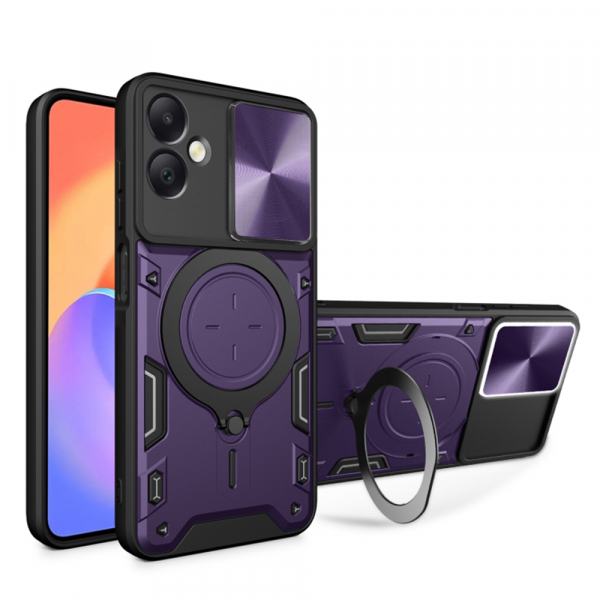 Husa pentru Samsung Galaxy A06 A065, Techsuit, CamGuard Pro, Mov