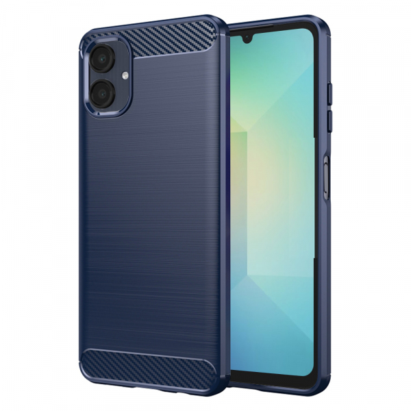 Husa pentru Samsung Galaxy A06 A065, Techsuit, Carbon, Albastra