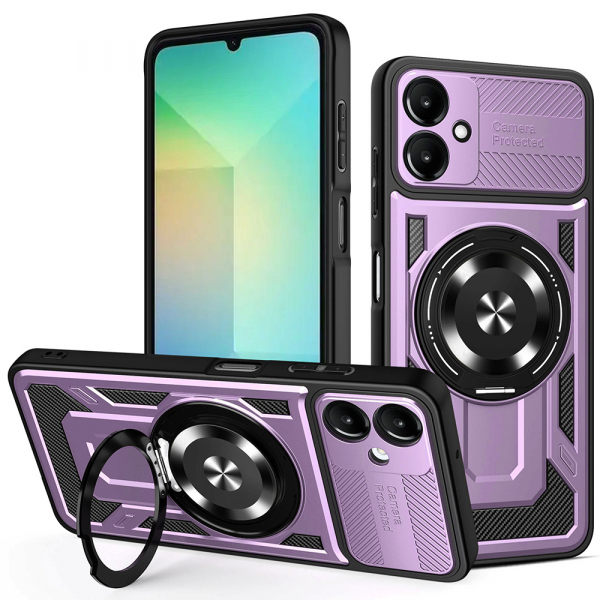 Husa pentru Samsung Galaxy A06 A065, Techsuit, RuggedCam, Mov