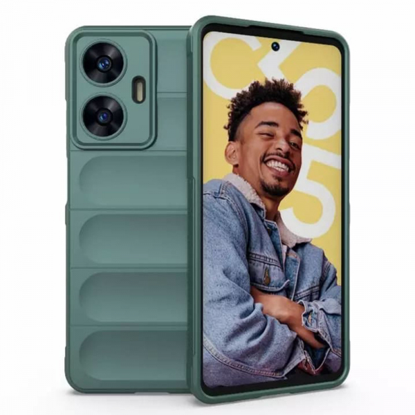 Husa pentru Samsung Galaxy A07 4G A075, Techsuit, Magic Shield, Verde