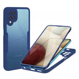 Husa pentru Samsung Galaxy A12 A125, Techsuit, ColorVerse 360, Albastra