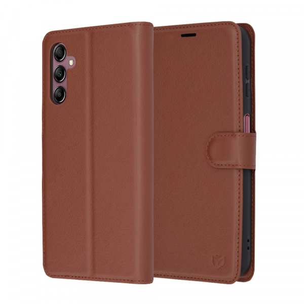 Husa pentru Samsung Galaxy A14 A145 / A14 5G A146, Techsuit, Leather Folio, Maro