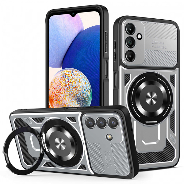 Husa pentru Samsung Galaxy A14 A145 / A14 5G A146, Techsuit, RuggedCam, Gri