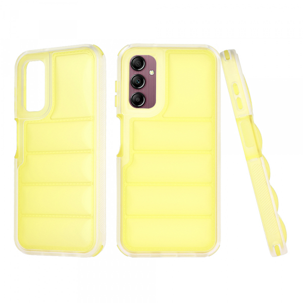 Husa pentru Samsung Galaxy A14 A145 / A14 5G A146, Techsuit, Wave Shield, Galbena
