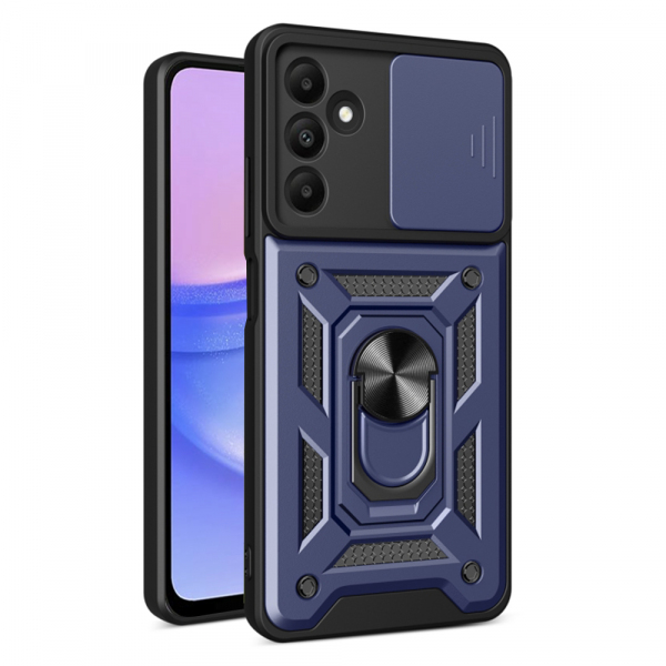 Husa pentru Samsung Galaxy A15 5G A156 / A15 A155, Techsuit, CamShield, Albastra