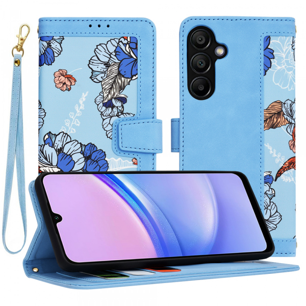 Husa pentru Samsung Galaxy A15 5G A156 / A15 A155, Techsuit, FlipCraft, Bleu