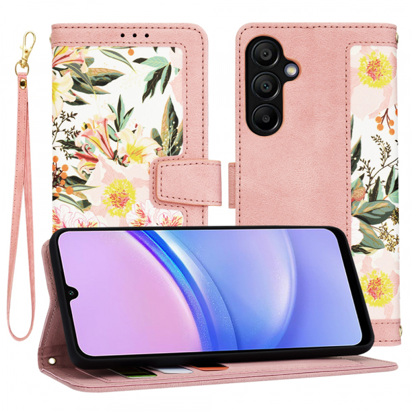 Husa pentru Samsung Galaxy A15 5G A156 / A15 A155, Techsuit, FlipCraft, Roz