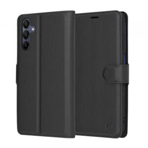 Husa pentru Samsung Galaxy A15 5G A156 / A15 A155, Techsuit, Leather Folio, Neagra