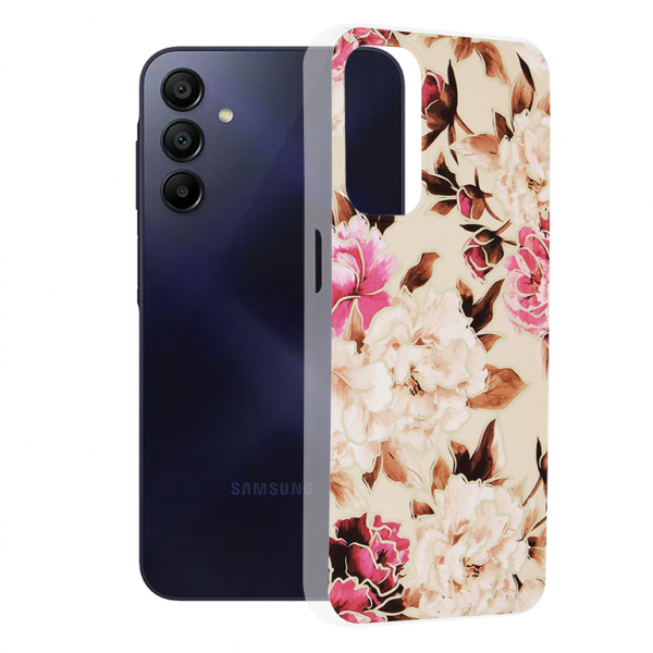 Husa pentru Samsung Galaxy A15 5G A156 / A15 A155, Techsuit, Marble, Bej