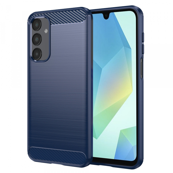 Husa pentru Samsung Galaxy A16 5G A166 / A16 4G A165, Techsuit, Carbon, Albastra
