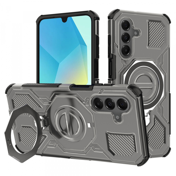 Husa pentru Samsung Galaxy A16 5G A166 / A16 4G A165, Techsuit, Carbon Shield Pro, Fumurie