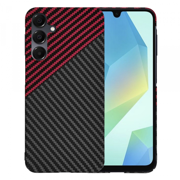 Husa pentru Samsung Galaxy A16 5G A166 / A16 4G A165, Techsuit, Carbonite FiberShell, Neagra Rosie
