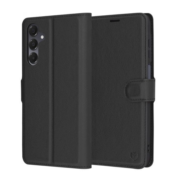 Husa pentru Samsung Galaxy A16 5G A166 / A16 4G A165, Techsuit, Leather Folio, Neagra