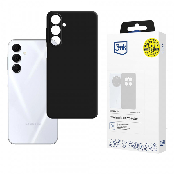 Husa pentru Samsung Galaxy A17 4G A175 / A17 5G A176, 3MK, Pro, Neagra Mata