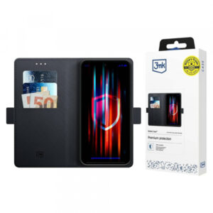 Husa pentru Samsung Galaxy A17 4G A175 / A17 5G A176, 3MK, Wallet, Neagra