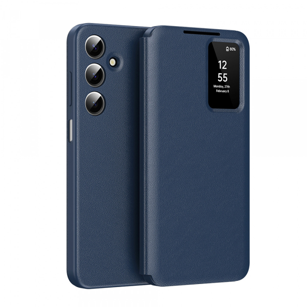 Husa pentru Samsung Galaxy A18 5G A186 / A18 4G A185 / F17 / M17 / A17 4G A175, Techsuit, SmartView, Albastra
