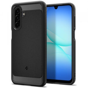 Husa pentru Samsung Galaxy A18 5G A186 / A18 4G A185 / F17 / M17 / A17 4G A175, Spigen, Rugged Armor, Neagra ACS09844