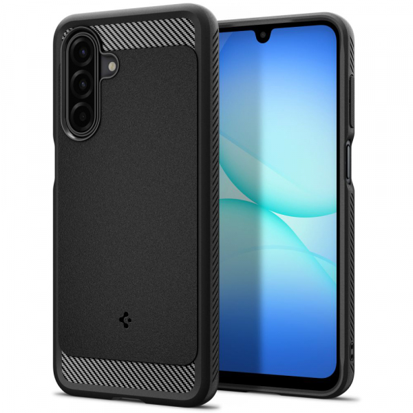 Husa pentru Samsung Galaxy A18 5G A186 / A18 4G A185 / F17 / M17 / A17 4G A175, Spigen, Rugged Armor, Neagra ACS09844